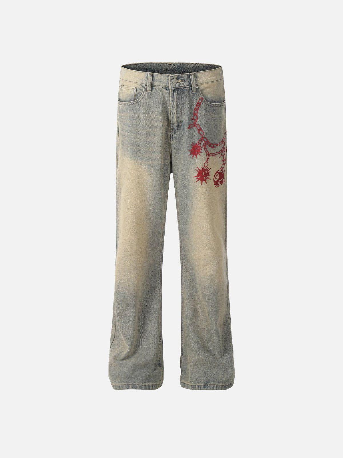 Aelfric Eden Embroidery Washed Jeans Product Image