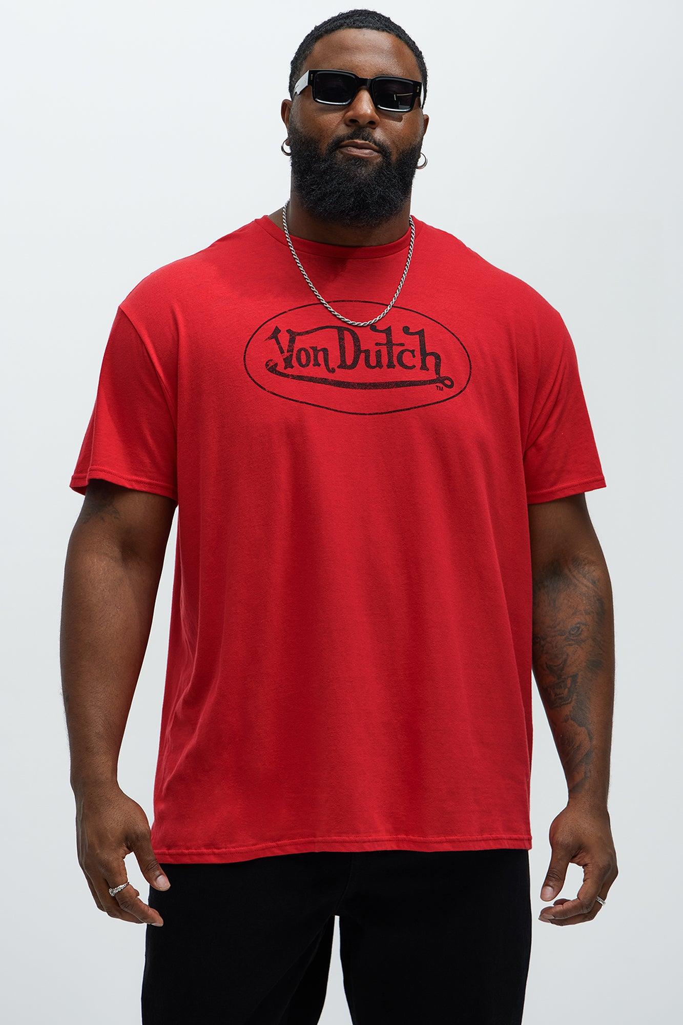 Von Dutch Vintage Logo Short Sleeve Tee - Red Product Image