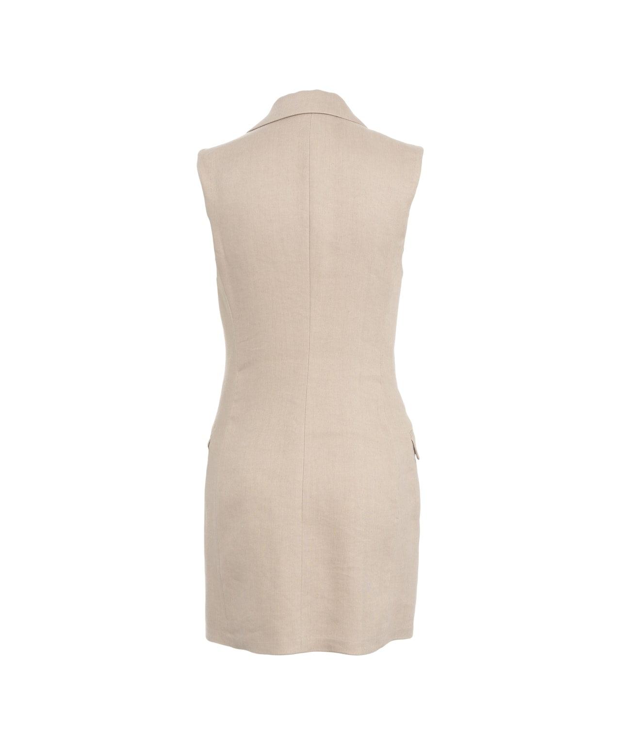 Linen blend mini dress Product Image