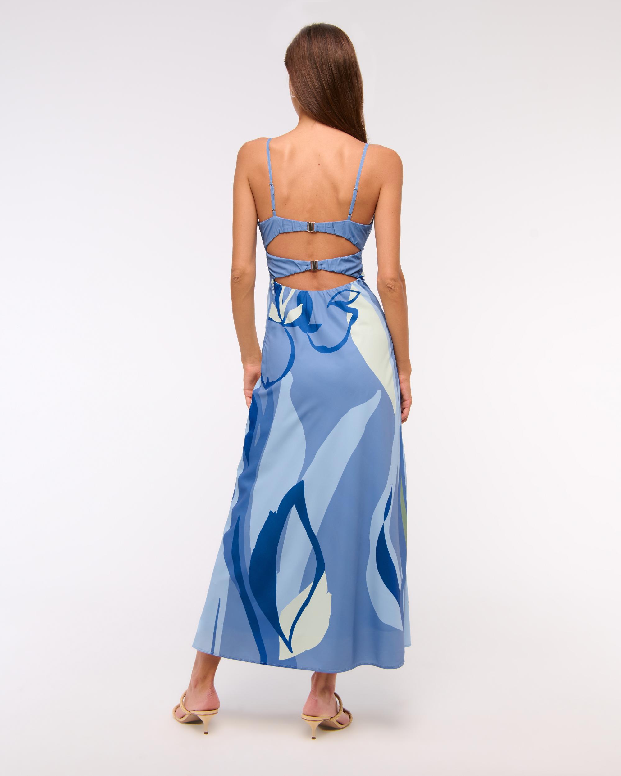 The A&F Julia Slip Cutout Maxi Dress Product Image