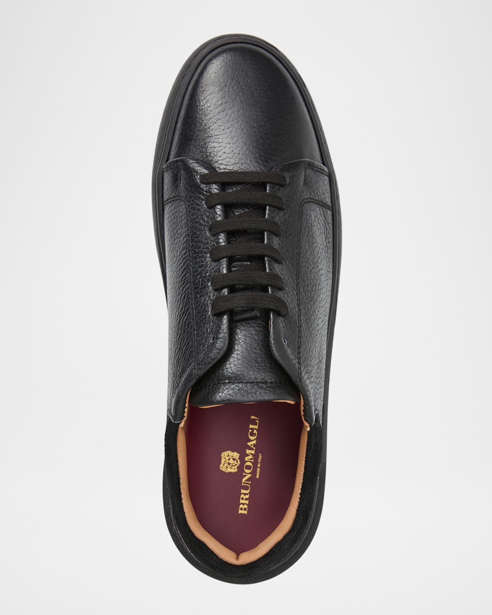Men's Salvatore Low-Top Leather Sneakers  Product Image