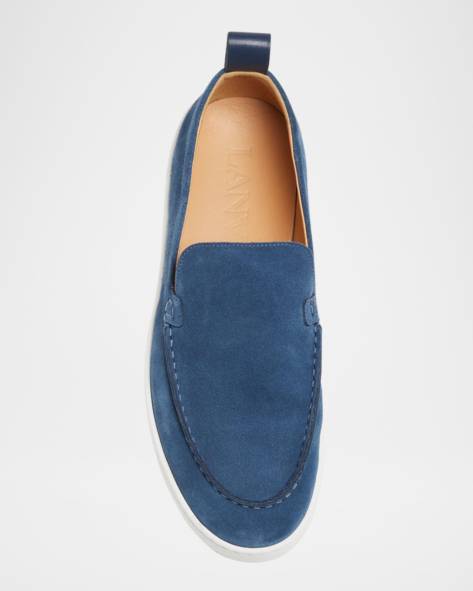 Men's Suede Rubber-Sole Loafers Product Image