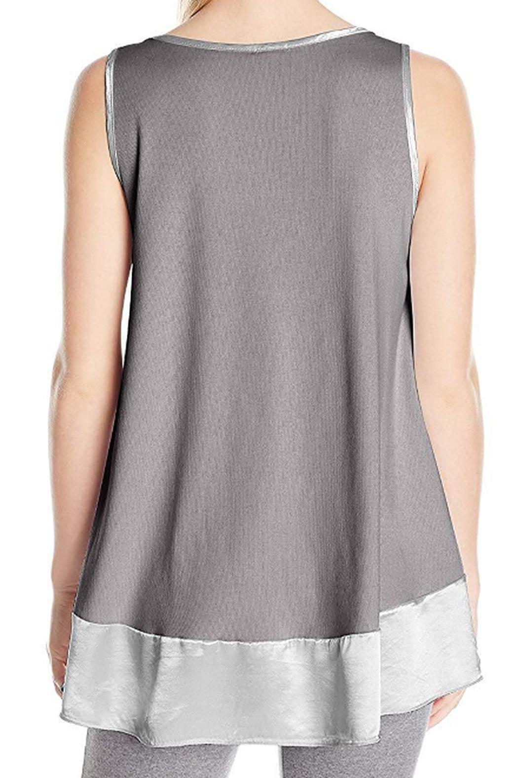 NATALIE SATIN RUFFLE TANK Product Image