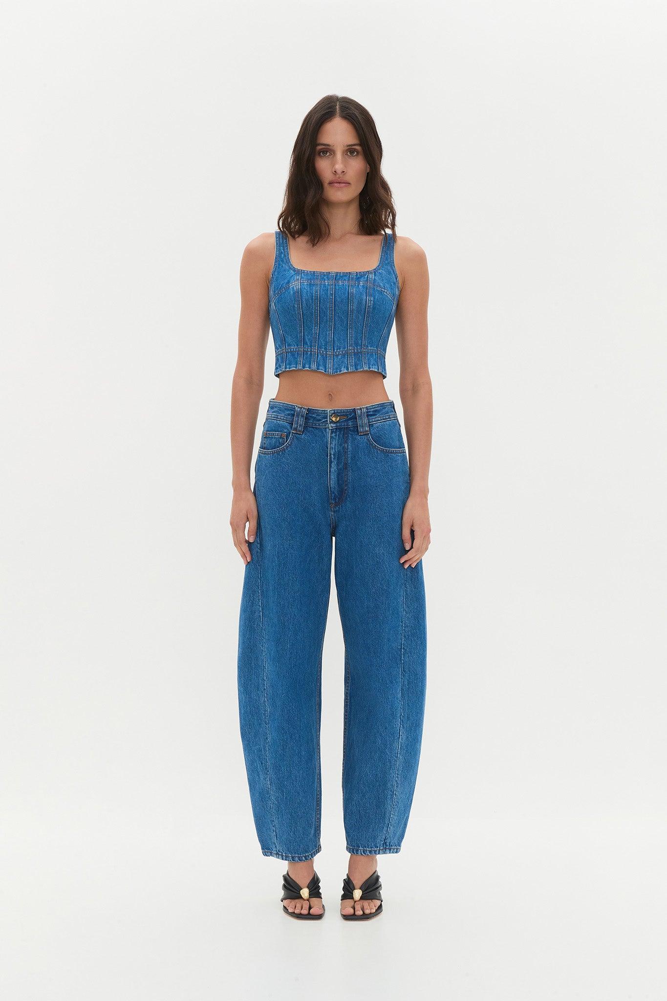 Rainer Denim Longline Bustier Product Image