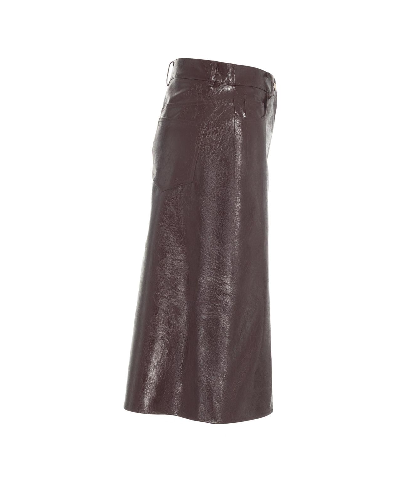 Faux leather midi skirt Product Image