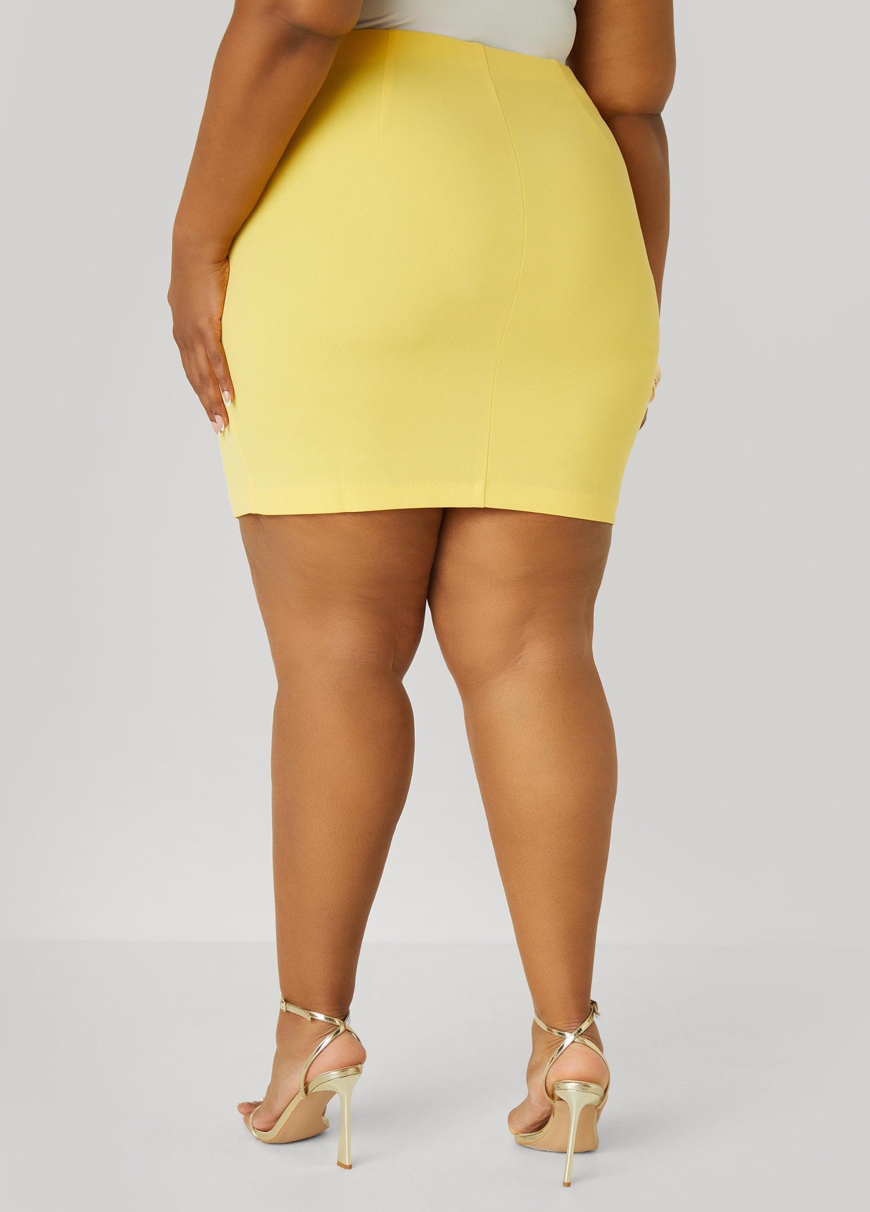 Plus Size Patch Pocket Mini Skirt Ashley Stewart Product Image
