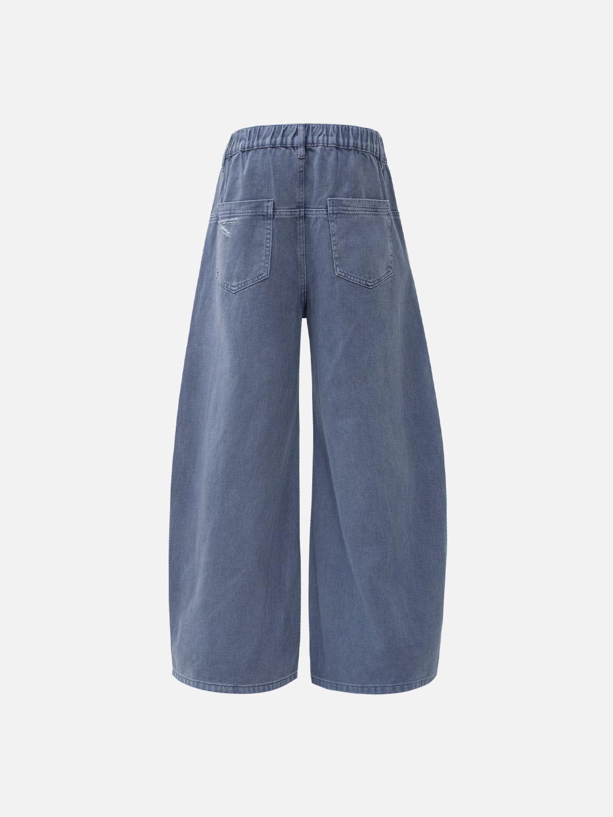 Aelfric Eden Washed Double Knee Baggy Barrel Jeans Product Image