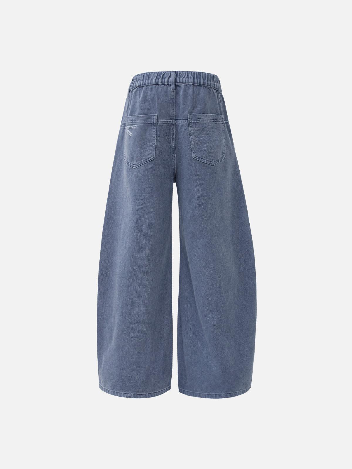 Aelfric Eden Washed Double Knee Baggy Barrel Jeans Product Image