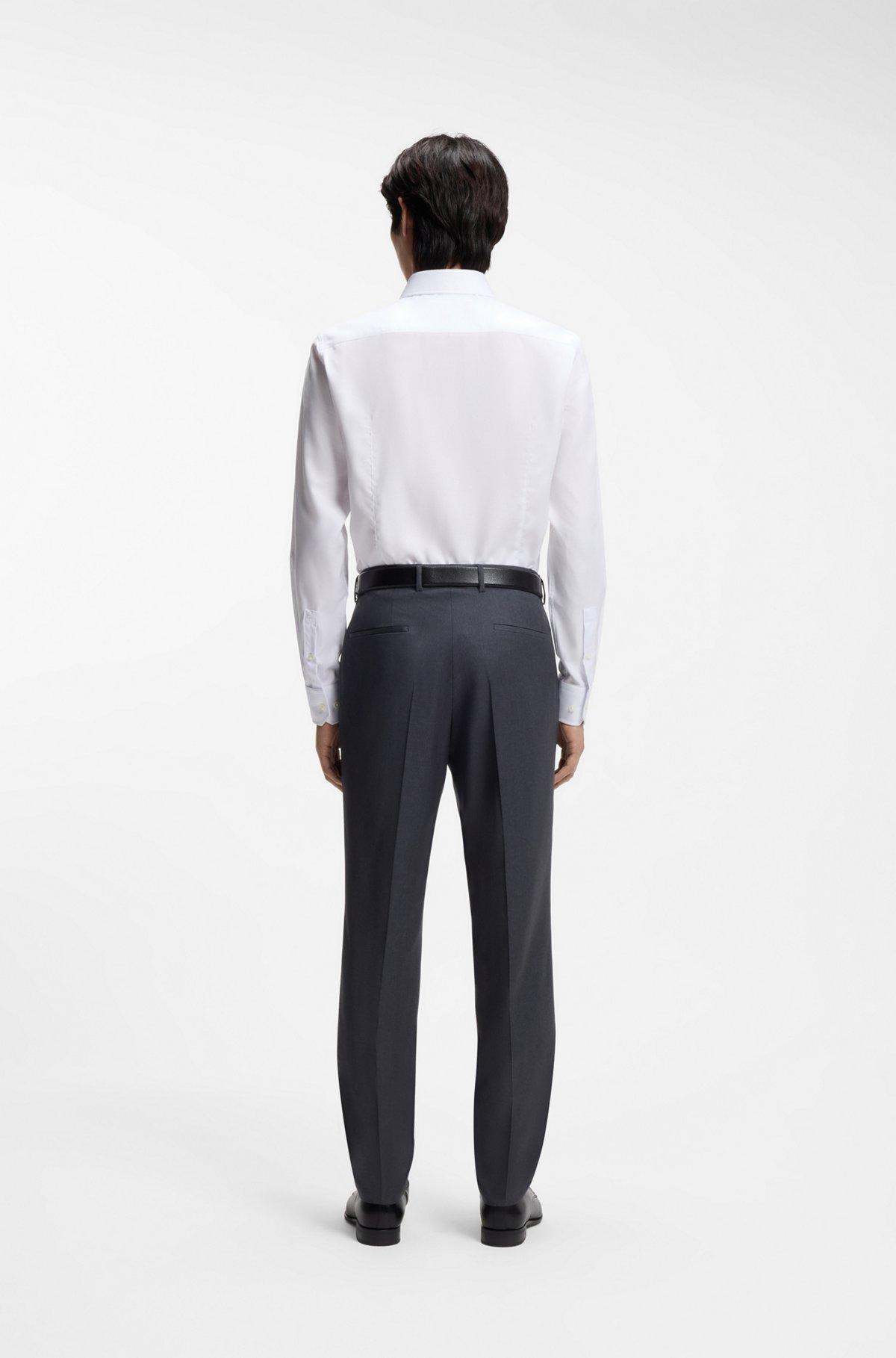 Wrinkle-resistant slim-fit shirt in a cotton blend Product Image
