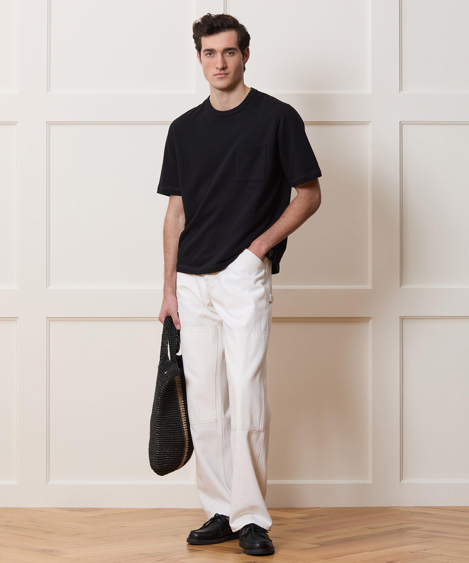 Lightweight Terry Cloth Short-Sleeve Sweatshirt Product Image