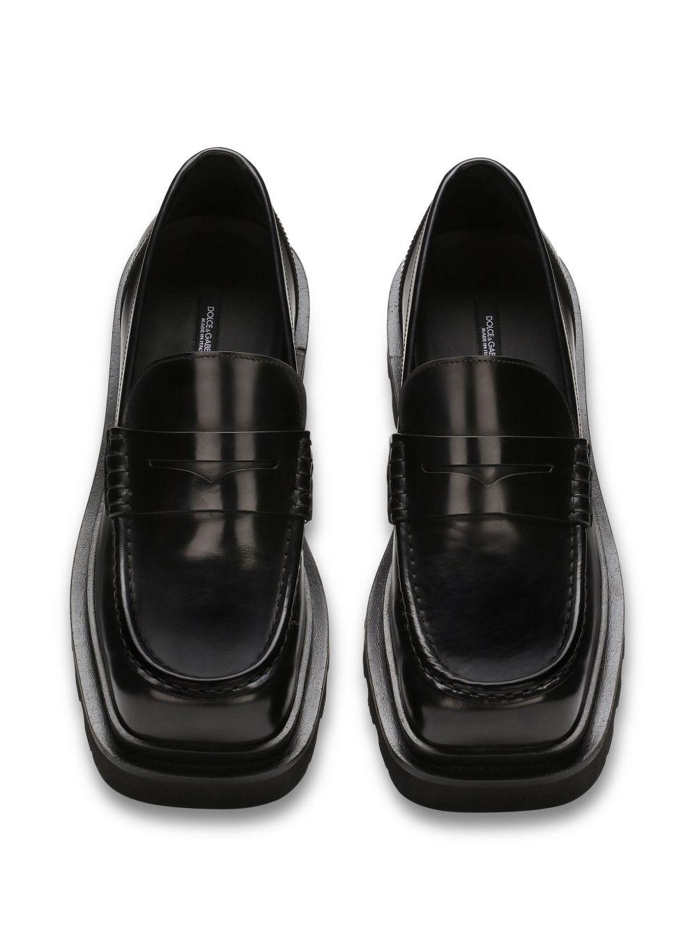 penny-slot leather loafers Product Image