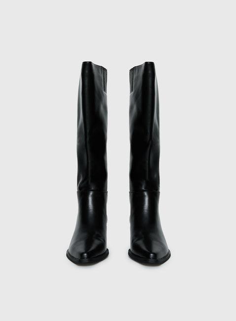 Rashi Knee High Boots Black Product Image
