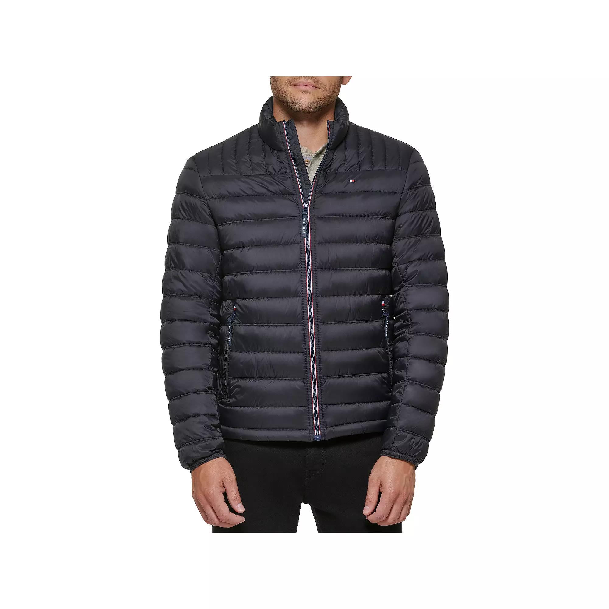 Big & Tall Tommy Hilfiger Stand Collar Packable Puffer Jacket, Men's,  Product Image