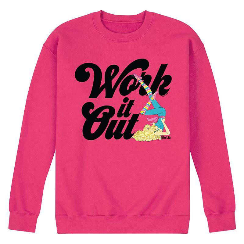 Men's Barbie Work It Out Fleece Sweatshirt,  Product Image
