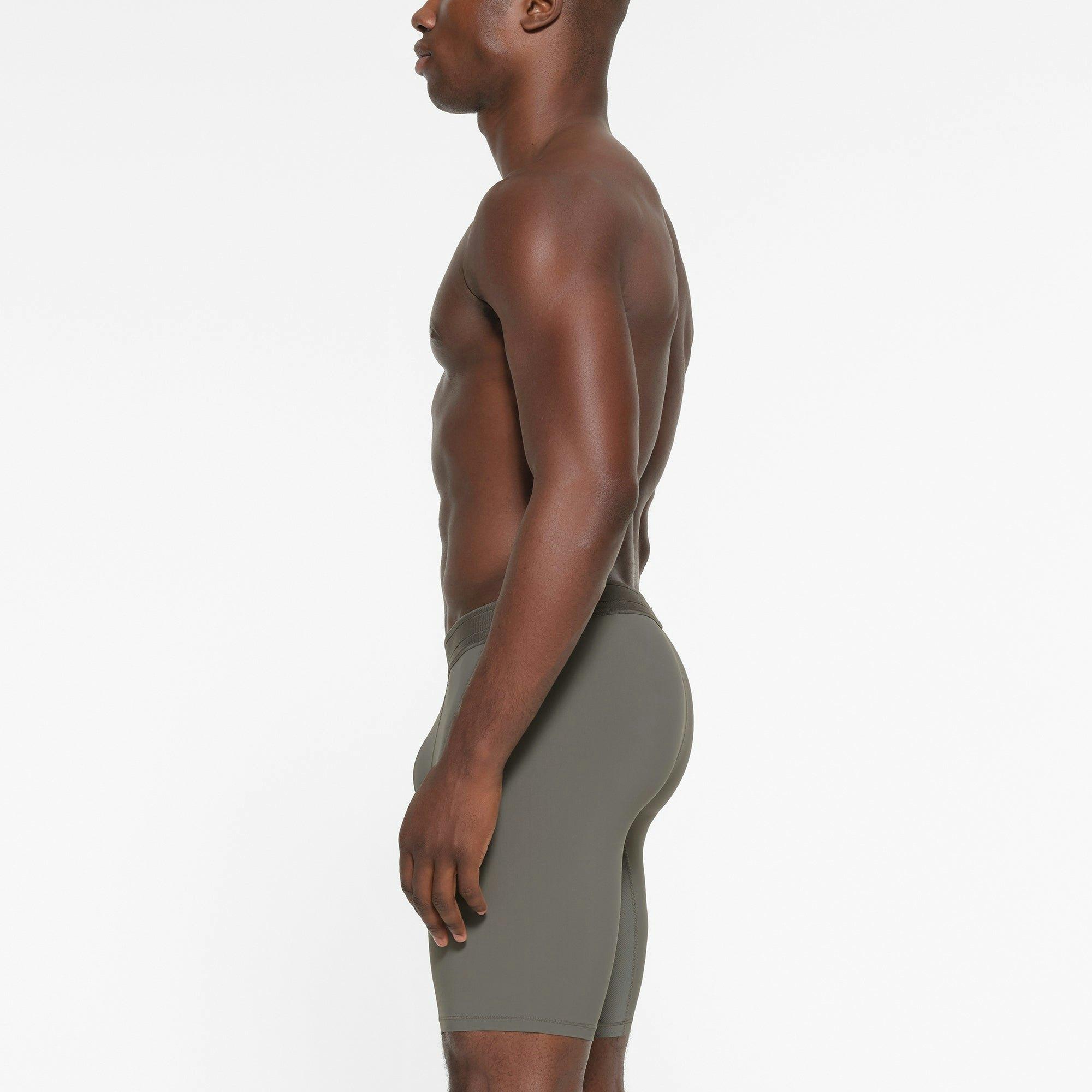 SKIMS SPORT MENS 9" BOXER BRIEF | GUNMETAL Product Image
