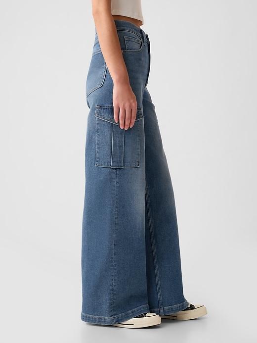 High Rise Stride Wide-Leg Jeans Product Image