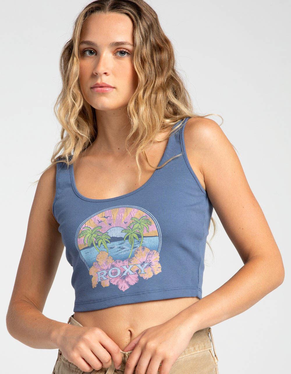 ROXY Sunrise Dive In Womens Tank Top - DARK BLUE Product Image