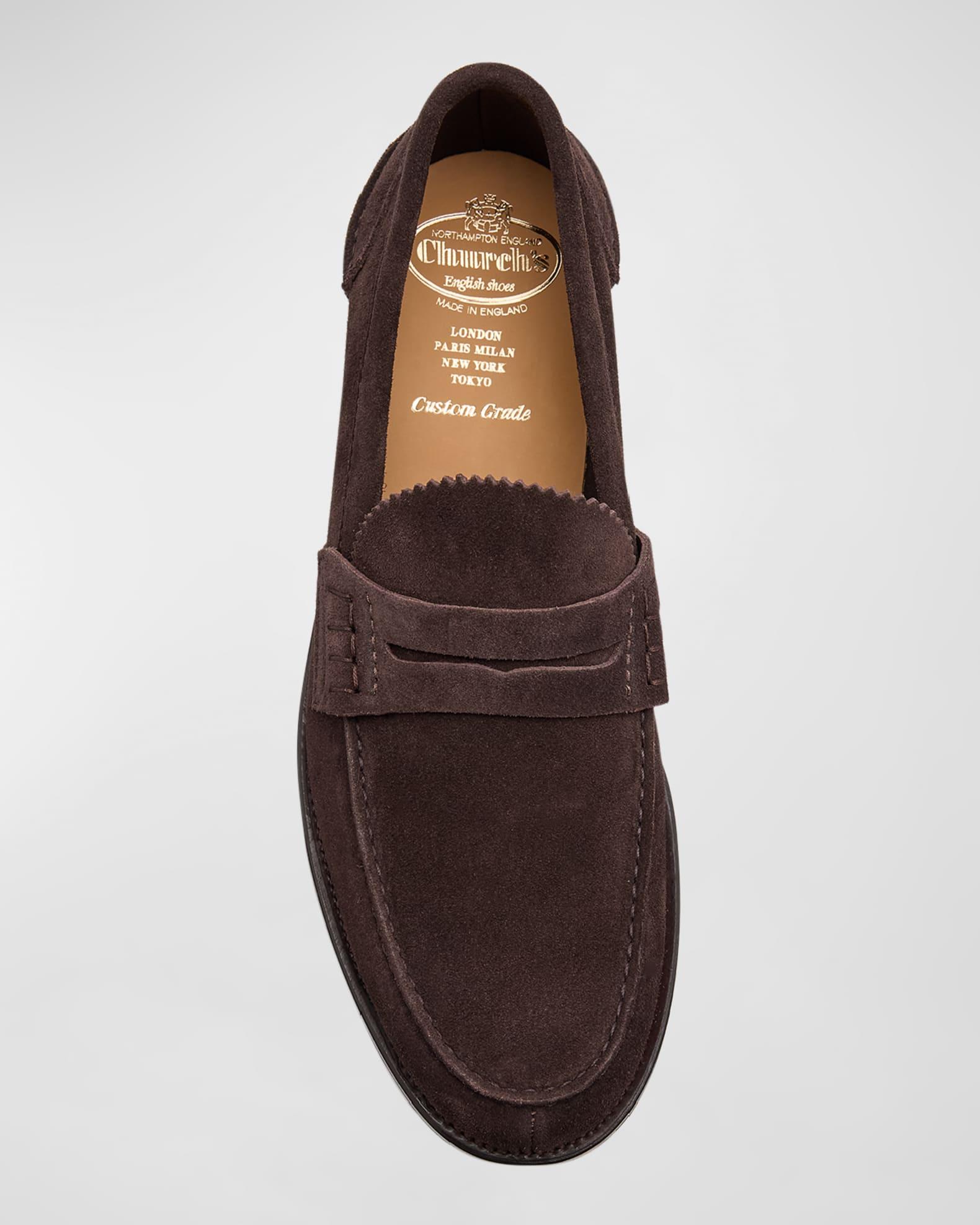 Men's Pembrey Suede Penny Loafers Product Image