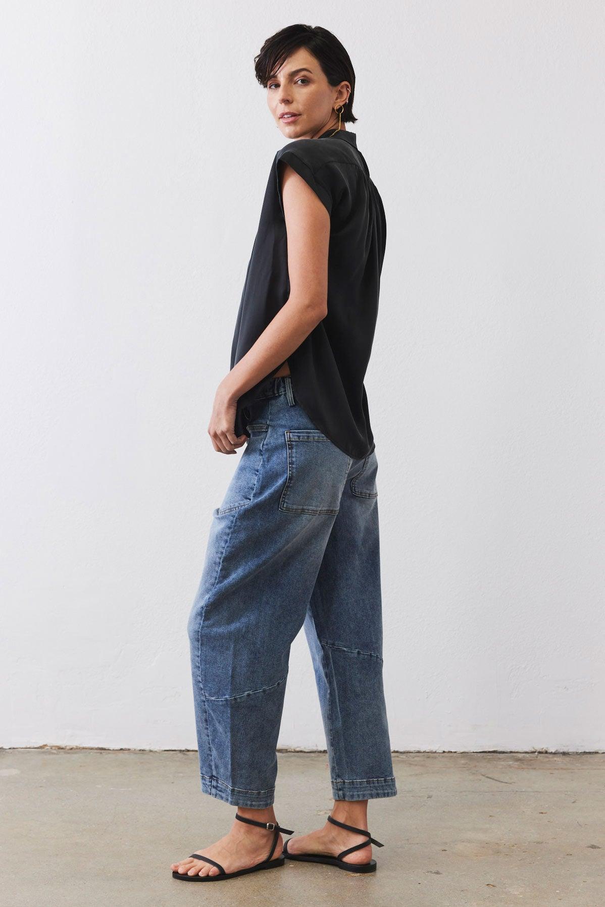 The Nonchalant Oversized Silk Blouse Product Image