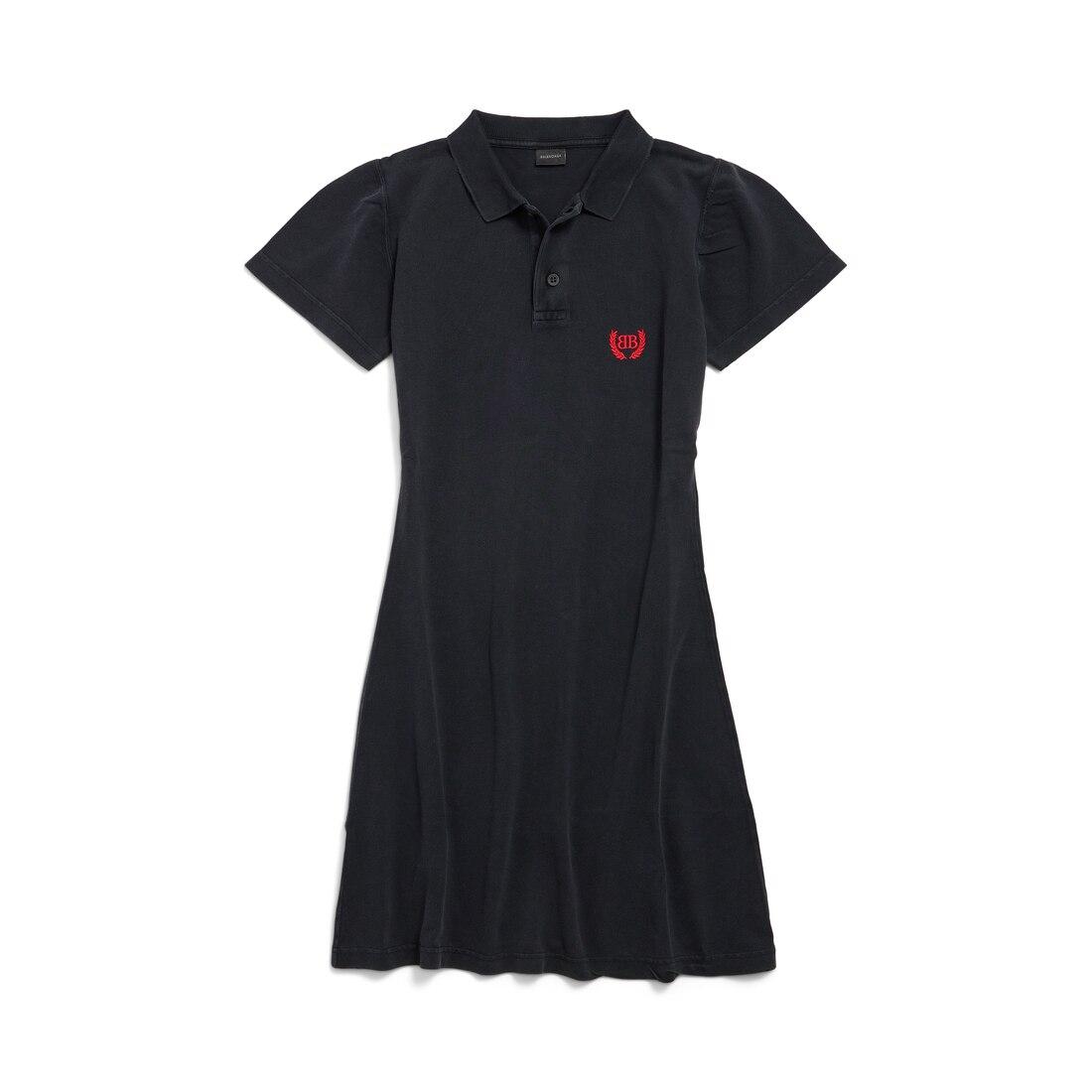 Women's Polo Mini Dress in Black Product Image