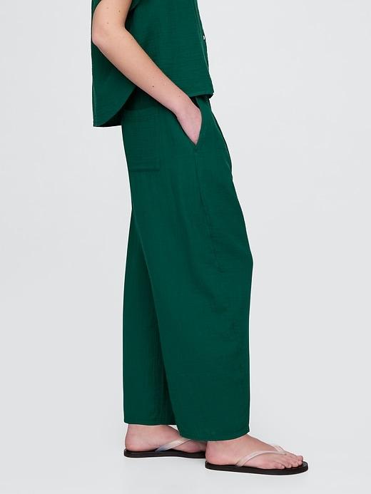 Cotton Gauze Easy Barrel Pants Product Image