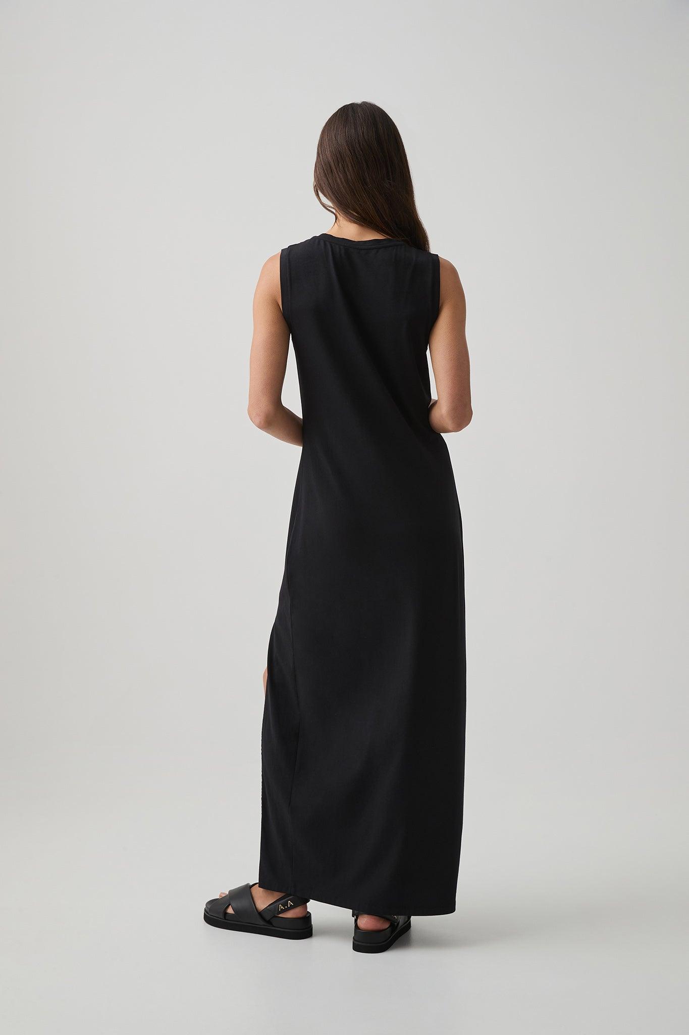 Split Hem Jersey Dress 816 Product Image