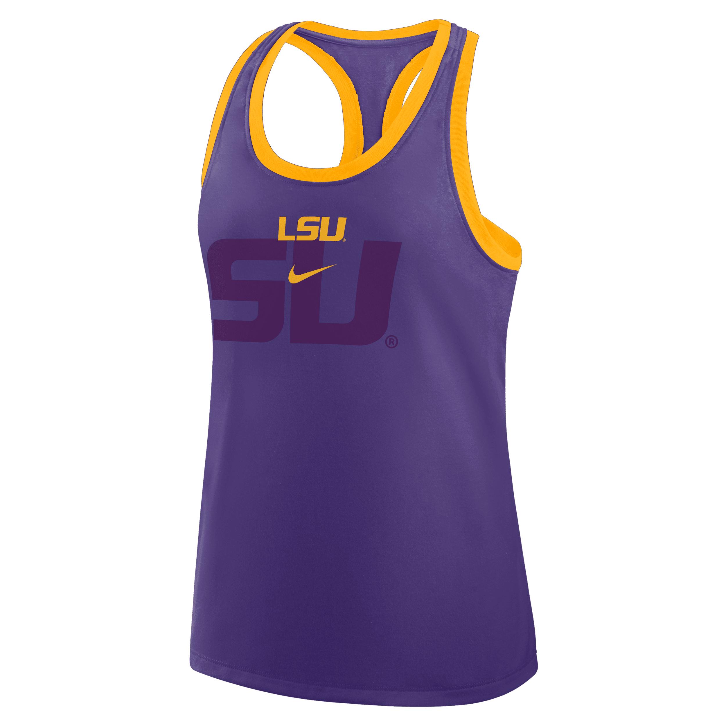 LSU Primetime Shadow Nike Women's College Racerback Tank Top Product Image