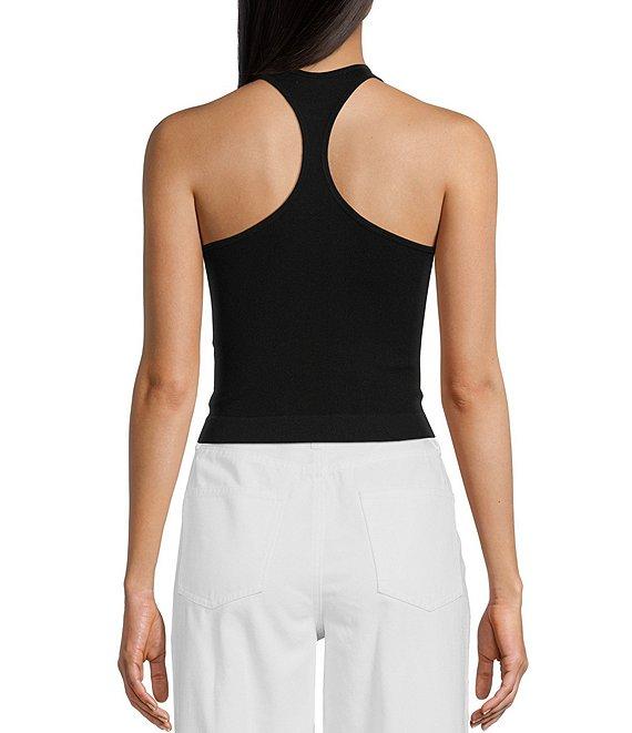 C&V Chelsea & Violet Knit Racerback Halter Tank Top Product Image