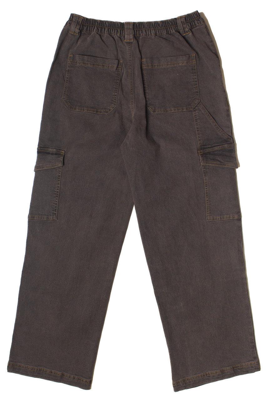 Grunge Wash Cargo Skater Jeans Product Image