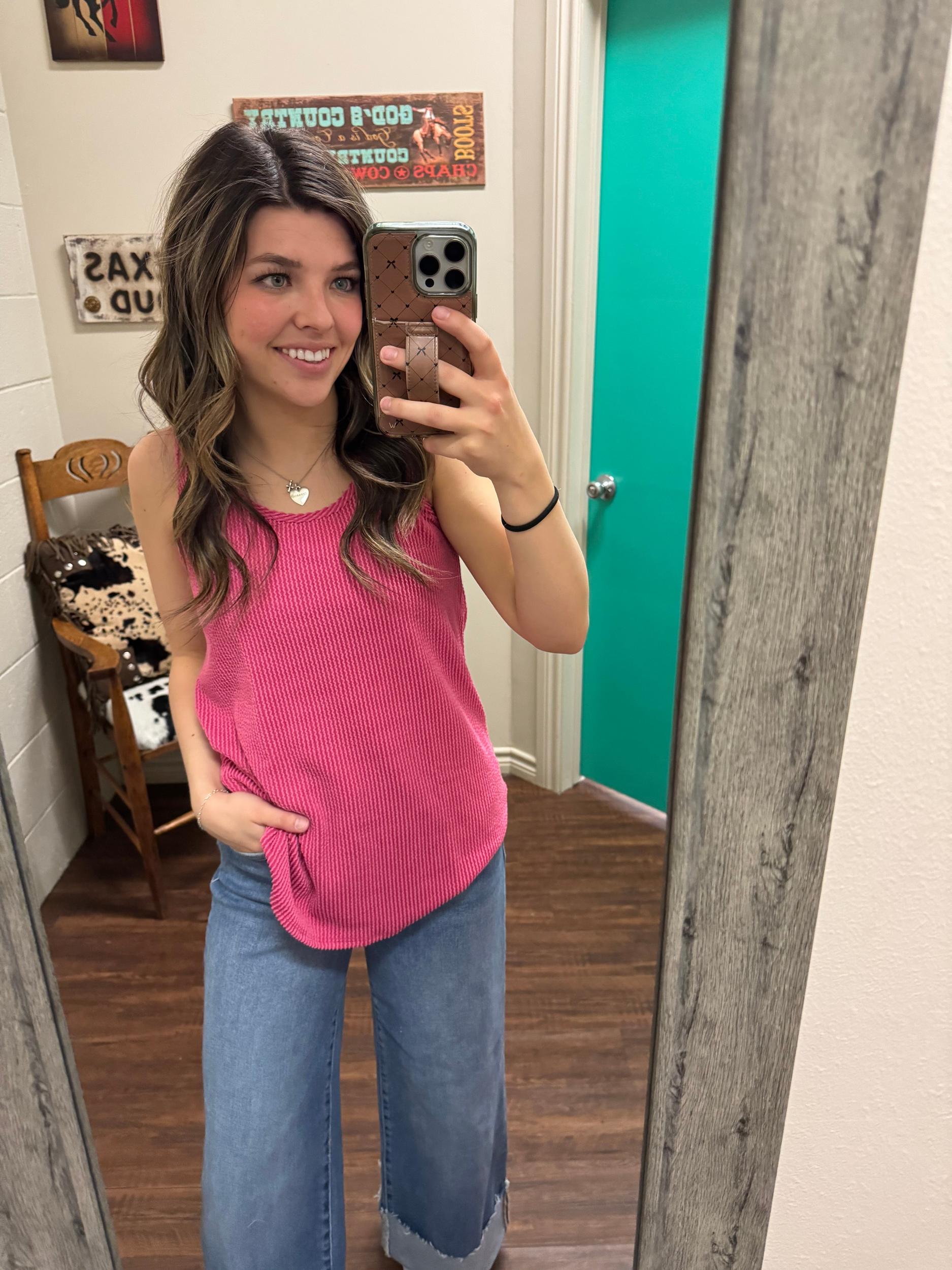 Kick Back Racer Back Full Length Tanks - 4 Colors Product Image