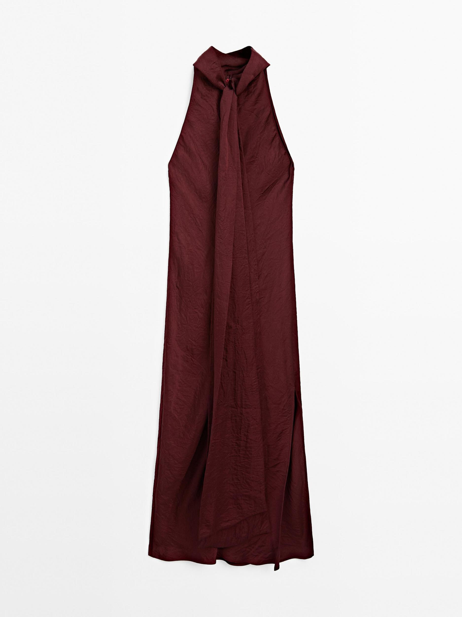 Long halter neck dress - STUDIO Product Image