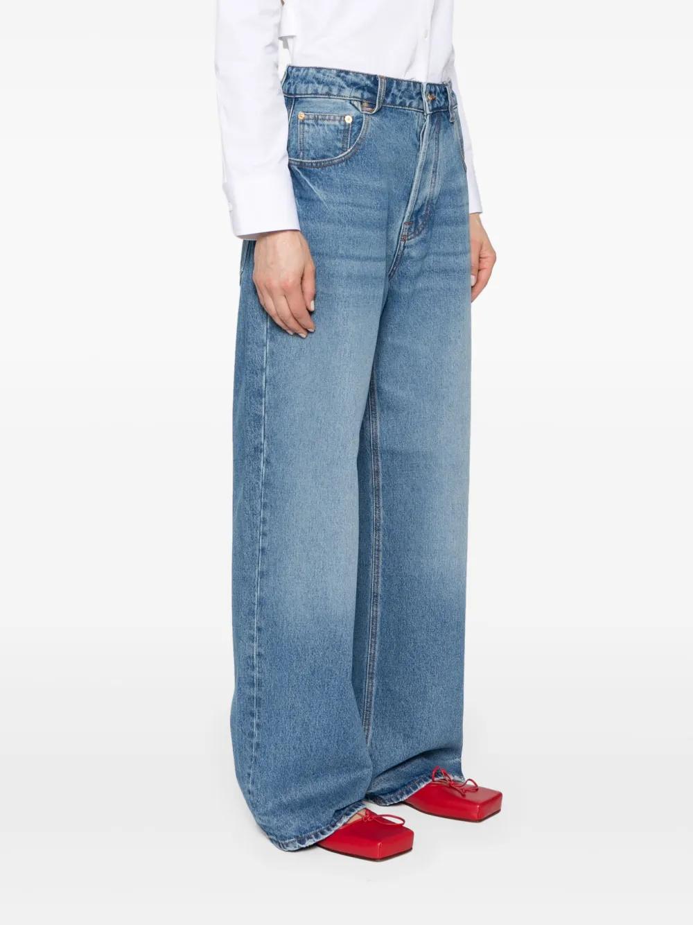 Nîmes mid-rise wide jeans Product Image