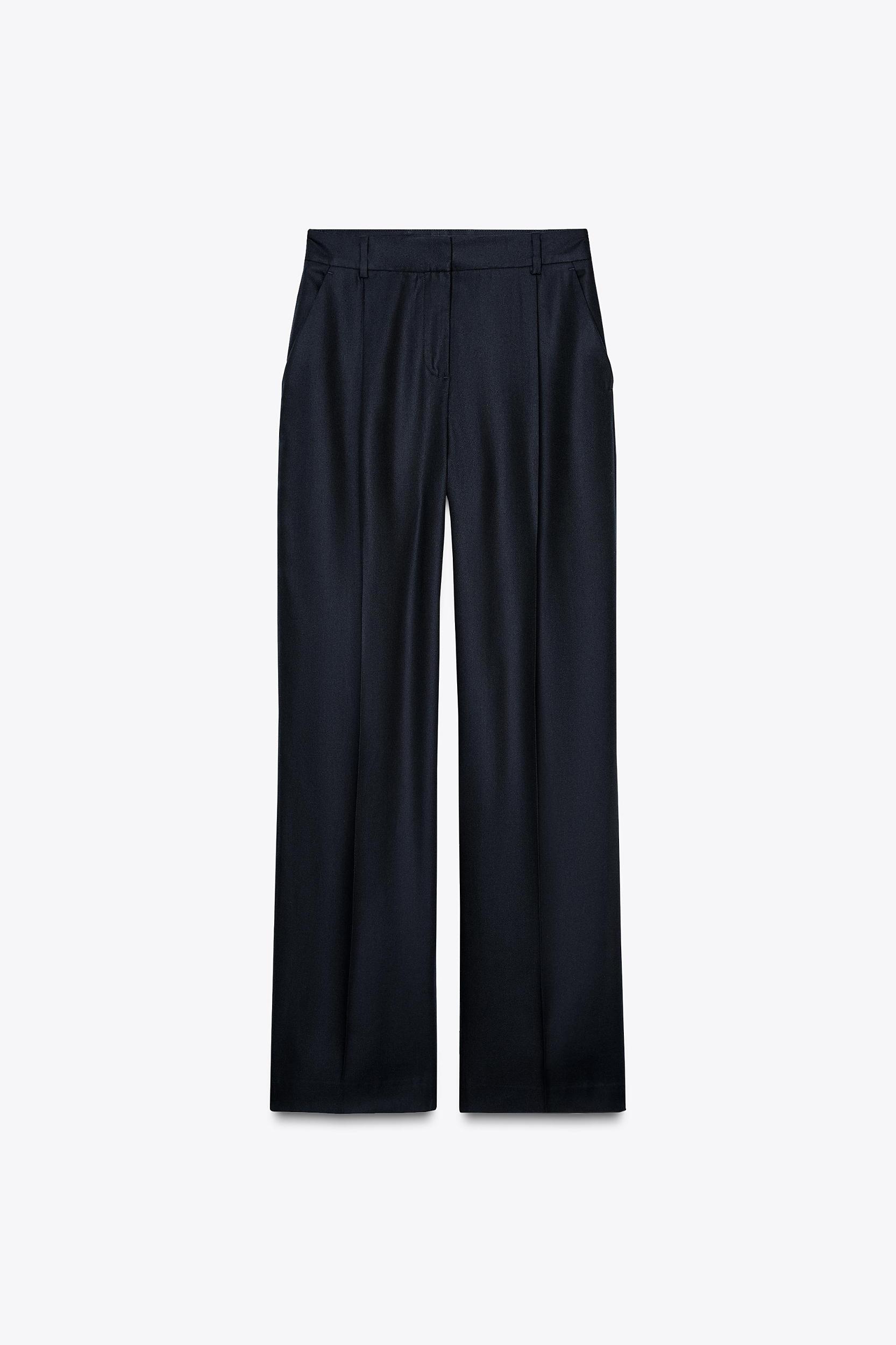 STRAIGHT CUT PLEATED PANTS Product Image