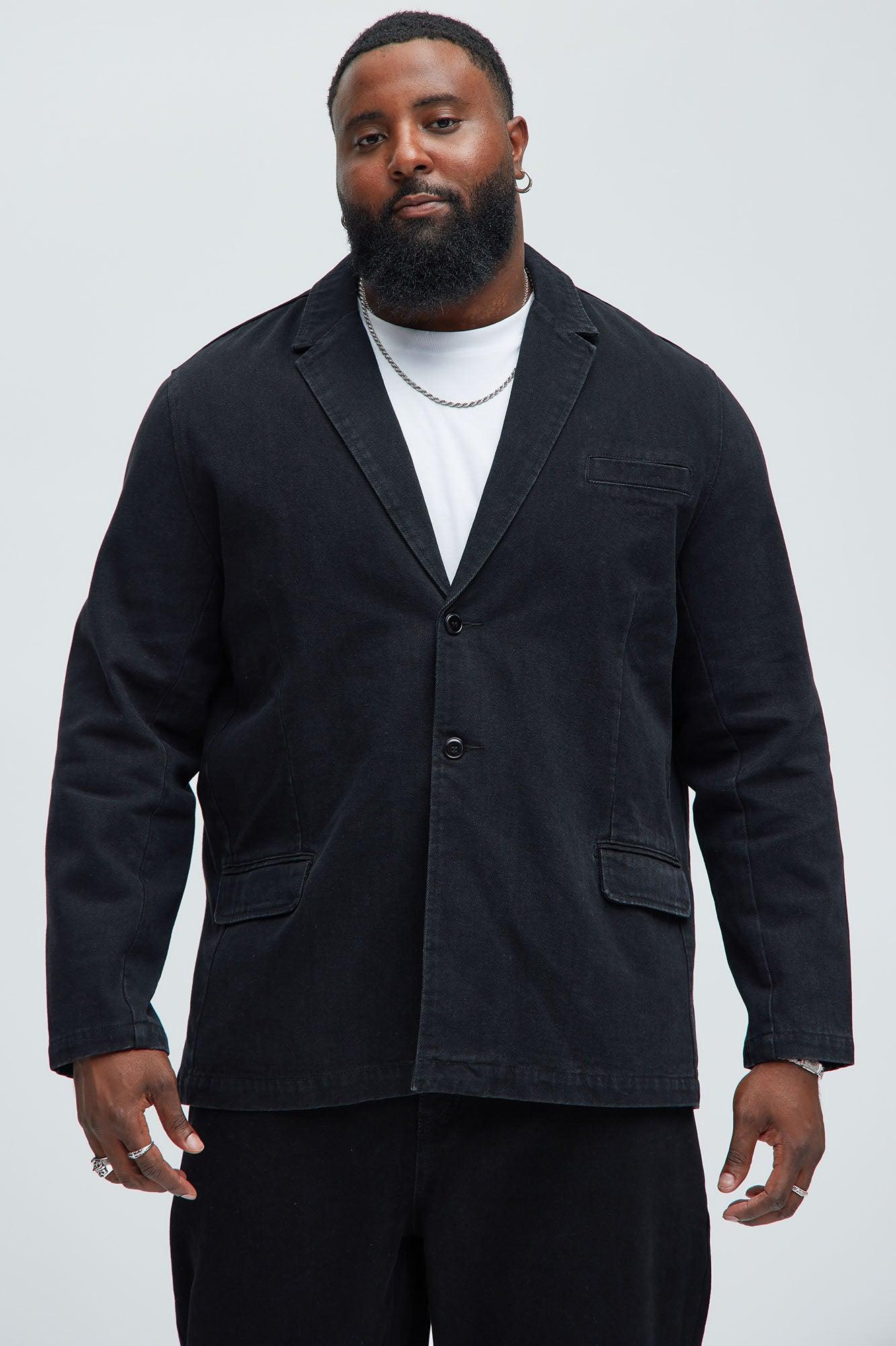 Belle Denim Blazer - Black Product Image