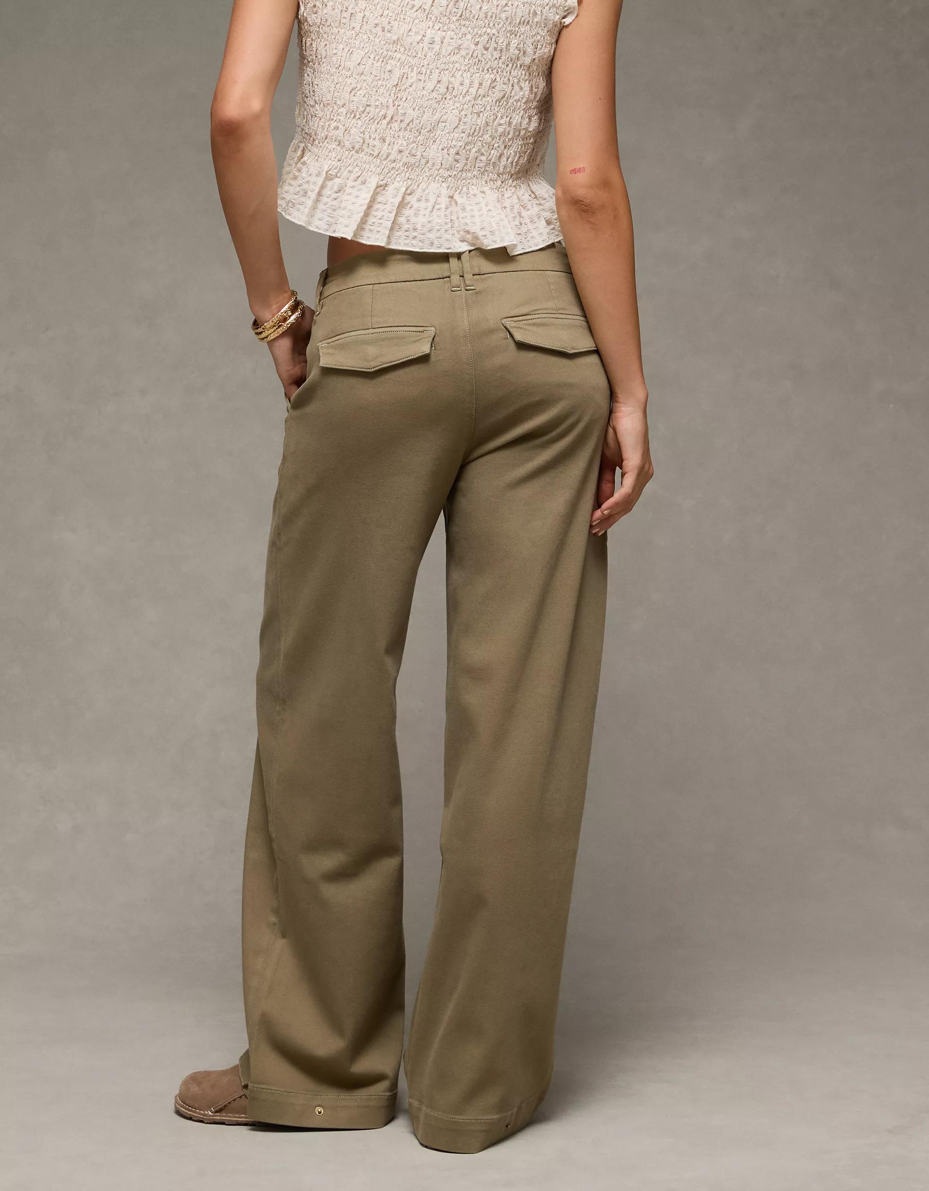 AE Stretch Low-Rise Ultra Wide-Leg Convertible Trouser Product Image