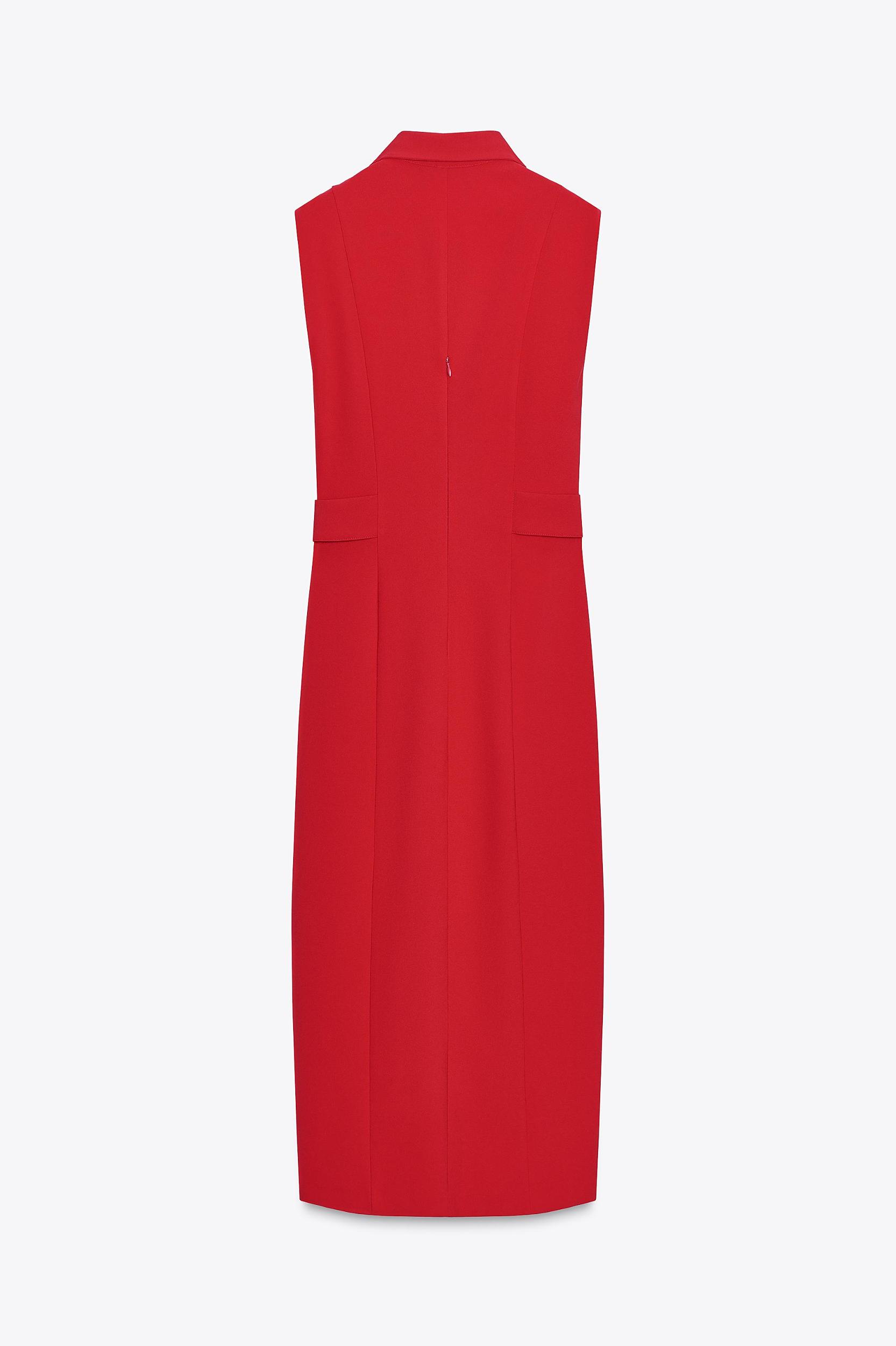 CREPE MIDI FITTED DRESS Product Image