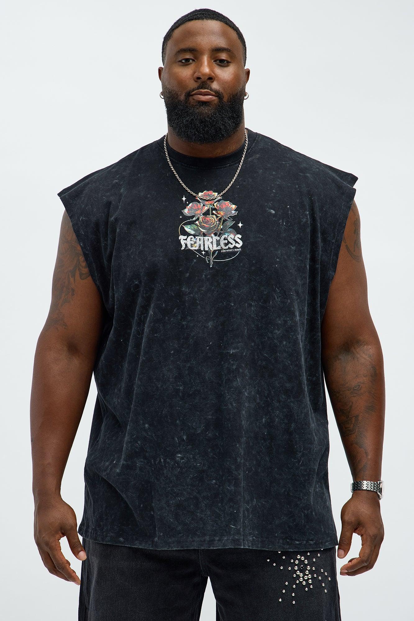 Fearless And Grateful Muscle Tee - Black Product Image