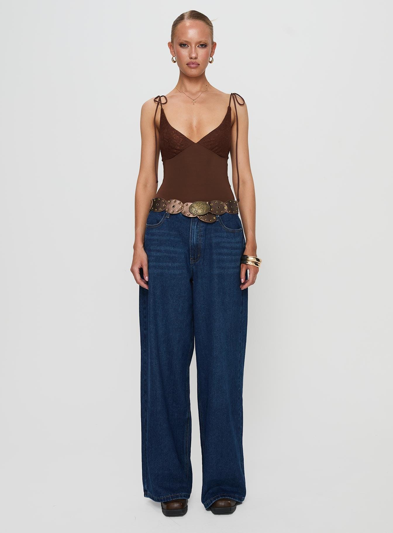 Prichard Bodysuit Brown Product Image