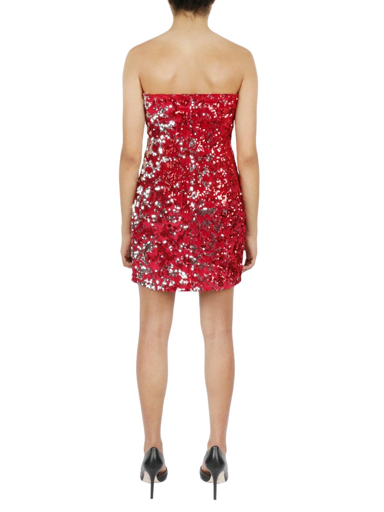 Sweetheart Sequin Dress Product Image