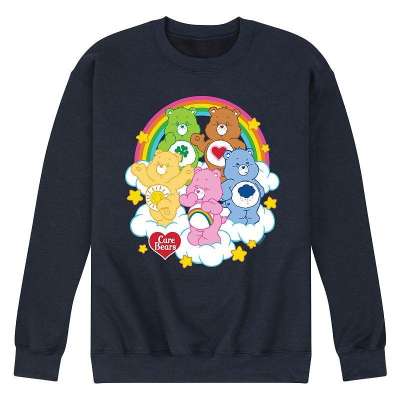 Men's Care Bears Group On Clouds Fleece Sweatshirt,  Product Image