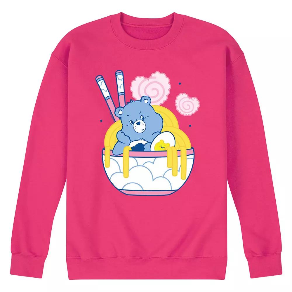 Men's Care Bears Grumpy Ramen Bowl Fleece Sweatshirt,  Product Image