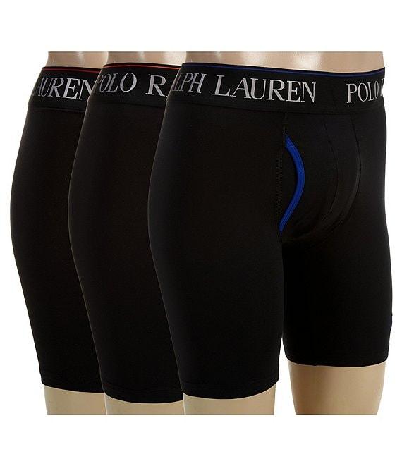 Polo Ralph Lauren 4D Flex Cooling Microfiber 6#double; Long Leg Boxer Brief 3-Pack Product Image
