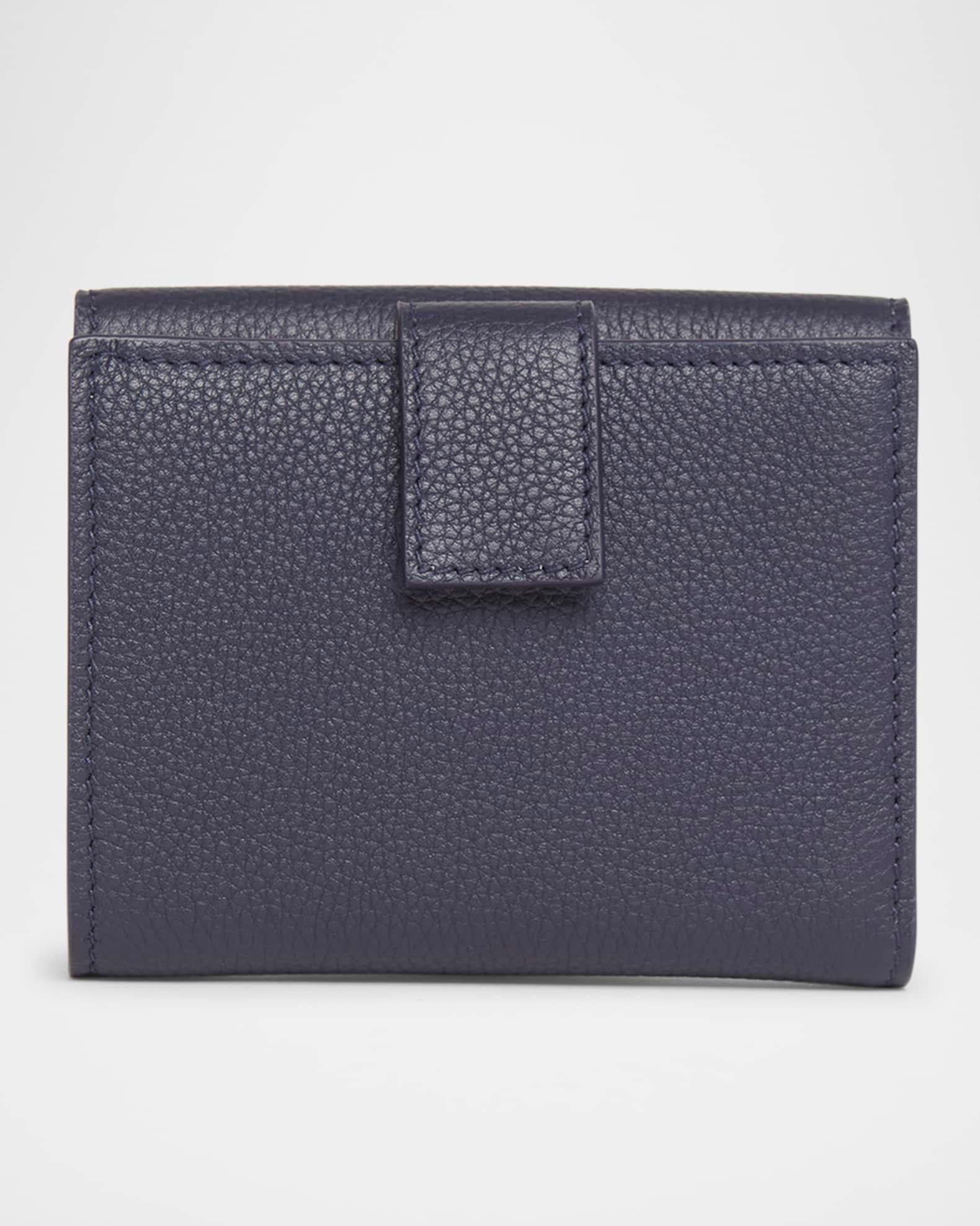 Double Gancio Grainy Leather Wallet Product Image