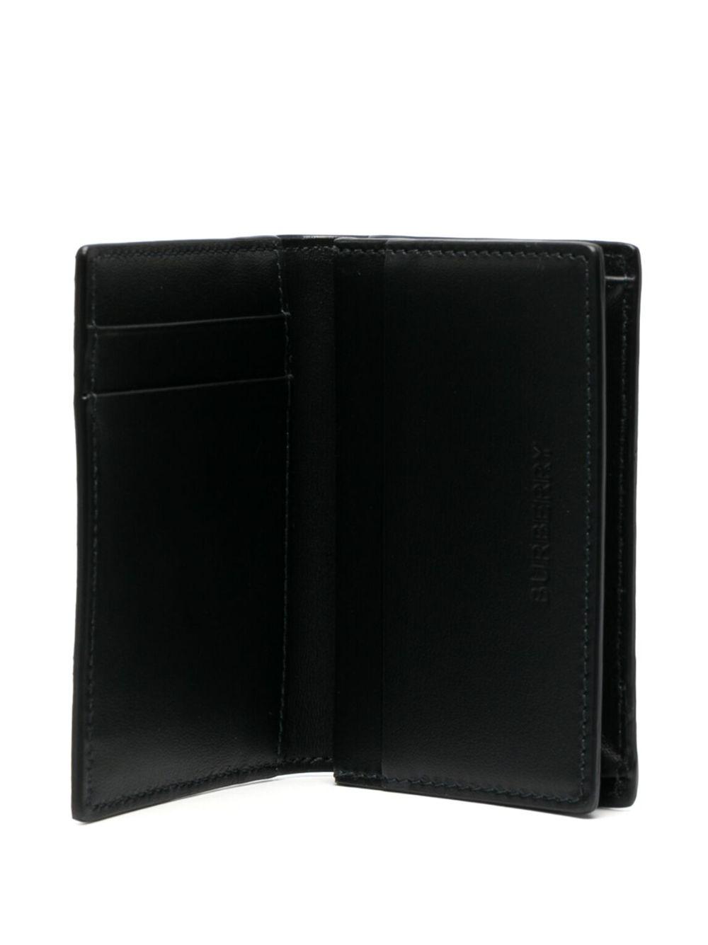 logo-lettering checked wallet Product Image