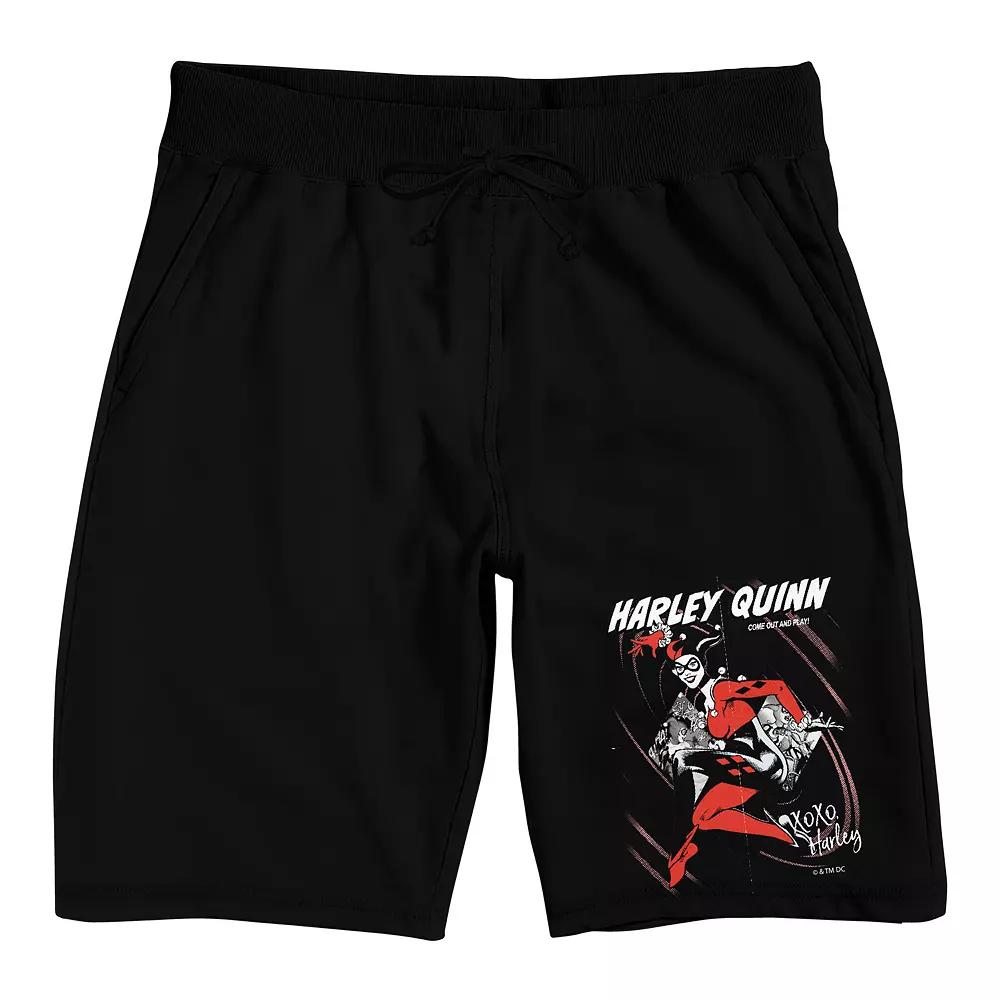 Men's Harley Quinn XOXO Pajama Shorts,  Product Image