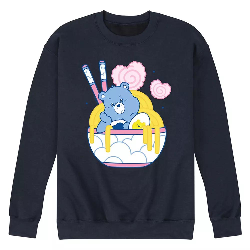 Men's Care Bears Grumpy Ramen Bowl Fleece Sweatshirt,  Product Image