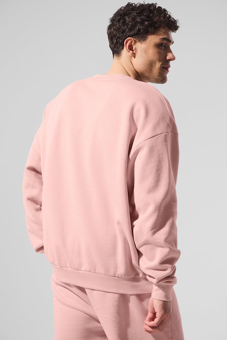 Accolade Crew Neck Pullover - Pink Quartz Product Image