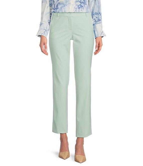 Marella Nicosia Stretch Microfiber Canvas Slim-Leg Pants Product Image