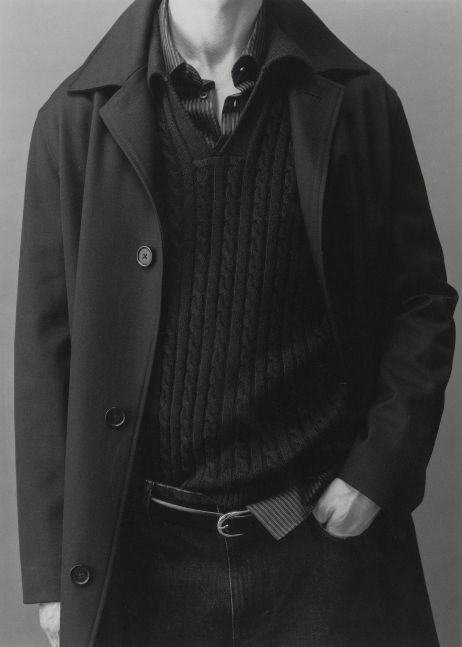 Medium braided-knit polo sweater - Men | MANGO USA Product Image