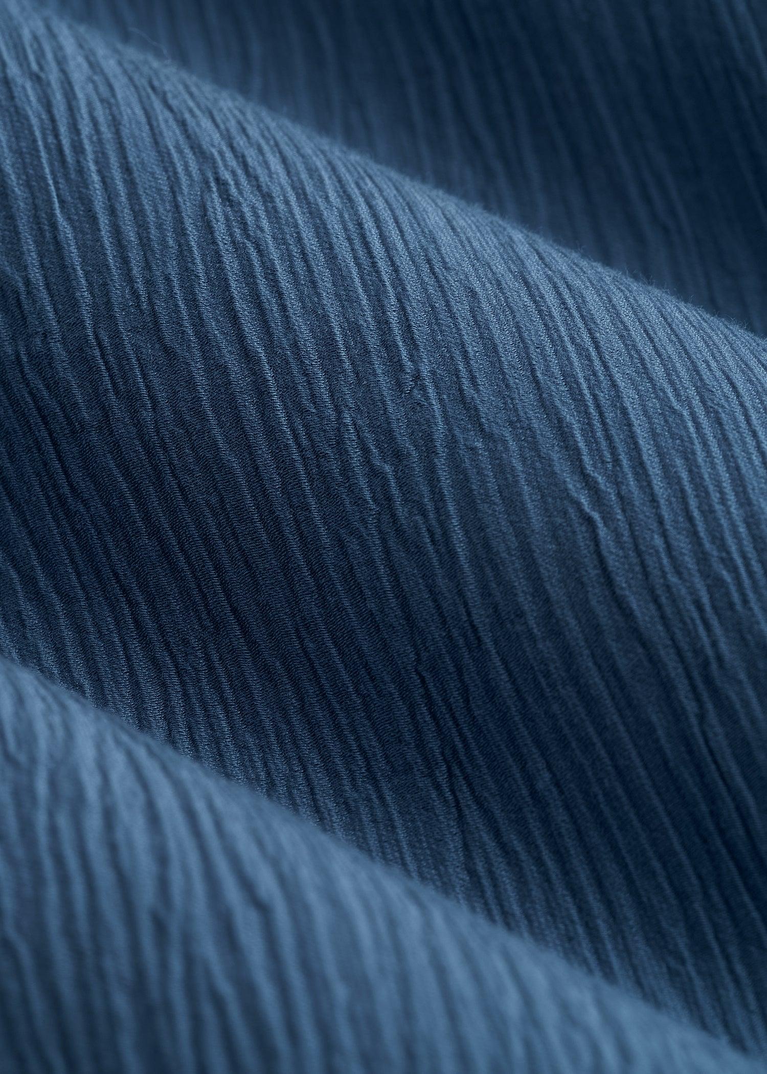 Long Sleeve Crinkle Blouse for Tall Women in Flag Blue Female Product Image